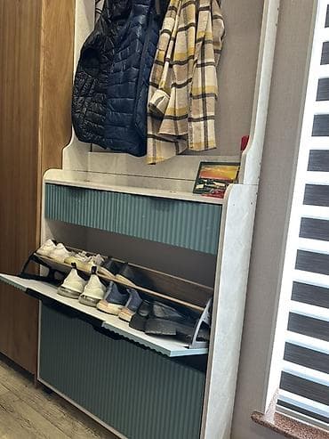 навесная тумба: Гарнитур для прихожей, Обувница, цвет - Зеленый — 5