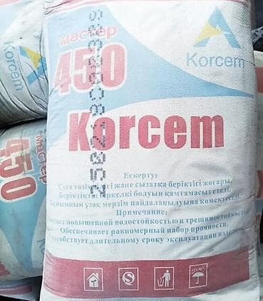 Korcem цемент, M-450, 50 кг/м³