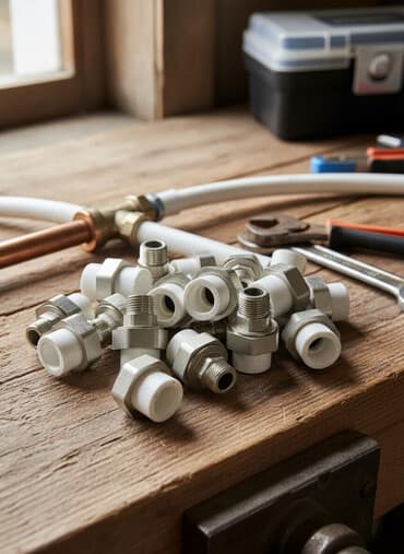 шланг поливочный армированный: Набор фитингов для труб, предназначенных для соединения — 1