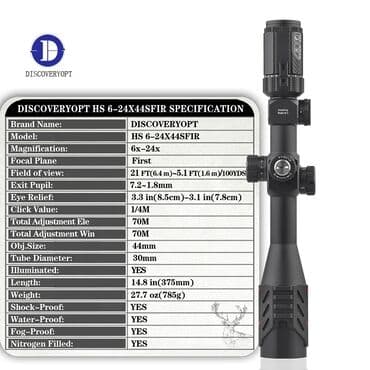 купить прикормочный кораблик бу: Оптический прицел HS 6-24x44 SFIR FFP Держит любую отдачу — 2