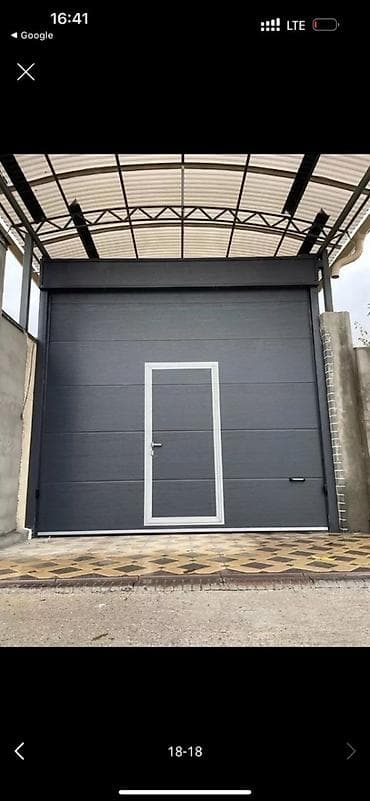 Автоматические ворота и калитки под ключ - Типы: секционные, откатные at lalafo.kg Автоматические ворота и калитки под ключ - Типы: секционные, откатные