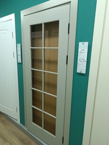 дверь хайтек: Балконная дверь, Новый, Со стеклом, Деревянная — 13