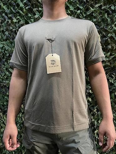 soft shell: Тактическая футболка с отражающим принтом - Цвет: оливковый/хаки - — 9