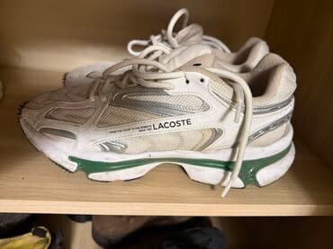 Спецодежда: Кроссовки Lacoste (модель в стиле ретро-раннинг) - Цвет: белый с — 3