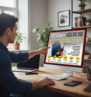 сантехник электрик ош: Электрик | Эсептегичтерди орнотуу, Кир жуугуч машиналарды орнотуу, Электр шаймандарын демонтаждоо 6 жылдан ашык тажрыйба — 1