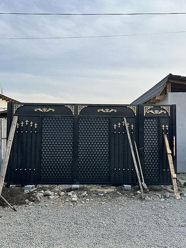 Металлические распашные ворота под заказ - Тип: уличные распашные — 4