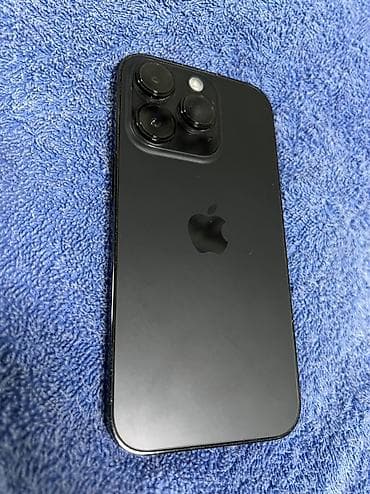 IPhone 14 Pro, Б/у, 128 ГБ, Black Titanium, Чехол, 78 % at lalafo.kg IPhone 14 Pro, Б/у, 128 ГБ, Black Titanium, Чехол, 78 %