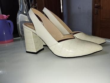 Личные вещи: Женские туфли-слингбэки TUCINO - Цвет: молочный (айвори) - Материал — 2