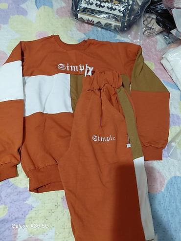 спортивку: Спортивный костюм “Simple” (кофта + брюки) - Цвет: терракотовый с — 1