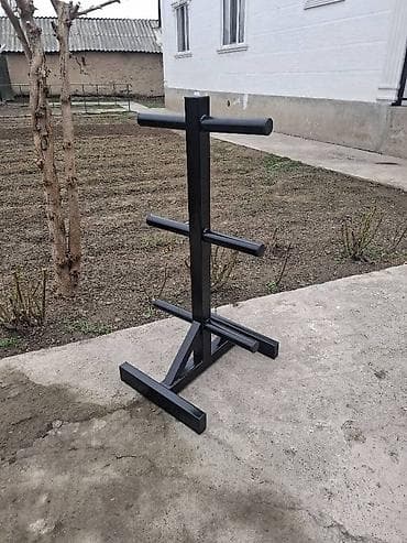 Велосипеддер: Подставка-стойка для дисков (олимпийских/стандартных) - Вертикальная — 1