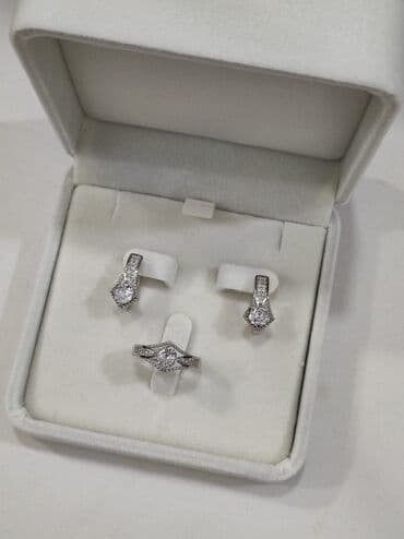 свадебное платье для высокой невесты: Серебряный Набор Классика Серебро 925 пробы Качество отличное — 2