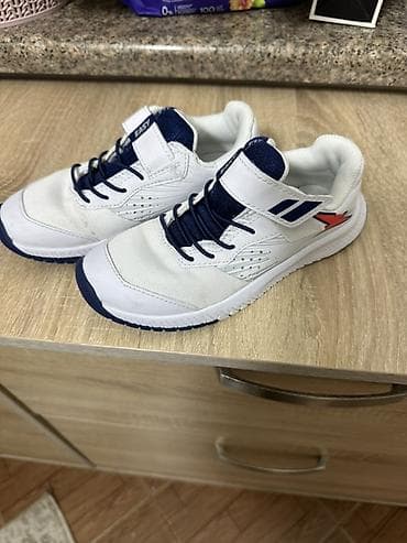 кроссовки турция: Детские кроссовки для мальчика 33 размер - Цвет: белый с темно-синими — 3