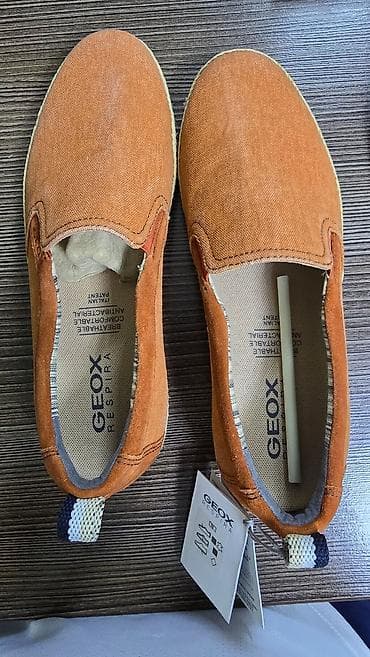 Мокасины и лоферы: Слипоны GEOX из текстиля - Тип: слипоны/лоферы без шнурков - Верх — 3