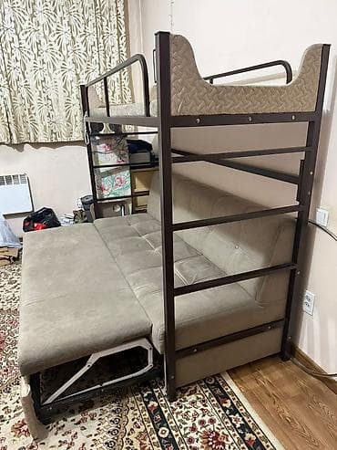 метол: Двухъярусная кровать, Б/у, С выкатной системой — 1