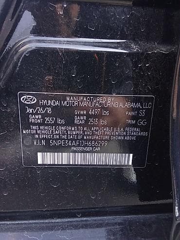 sanat: Hyundai Sonata: 2018 г., 2.4 л, Автомат, Седан — 3