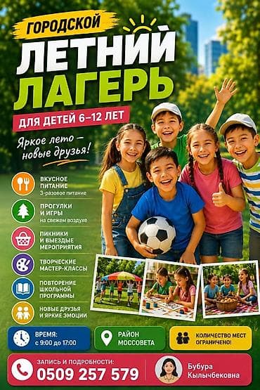 2 gb: ГОРОДСКОЙ ЛЕТНИЙ ЛАГЕРЬ для детей 6–12 лет Что ждет детей: - Вкусное — 1