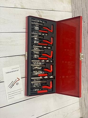 Набор для восстановления резьбы (Thread Repair Set) в металлическом