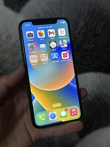 apl: IPhone X, Б/у, 64 ГБ, Черный, Зарядное устройство, Защитное стекло, Чехол, 100 % — 2