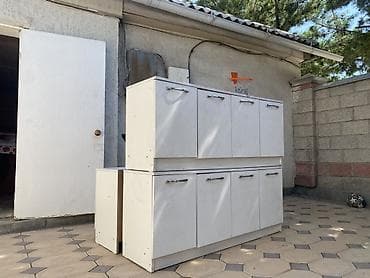 Мебельные гарнитуры: Комплект офисной мебели, Б/у, Тумба, Шкаф, Самовывоз, Платная доставка, цвет - Белый — 1