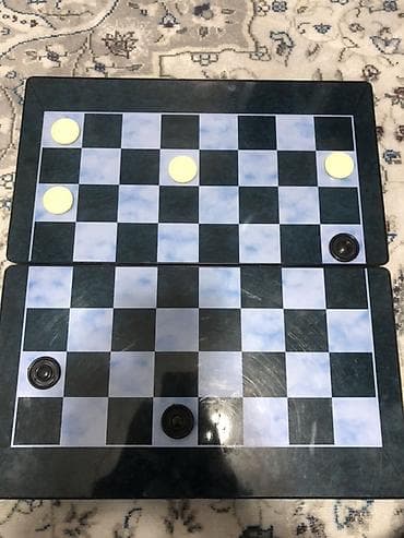 чехол а3: Набор настольных игр 3 в‑1: шахматы + нарды в складном кейсе,шашки - — 8