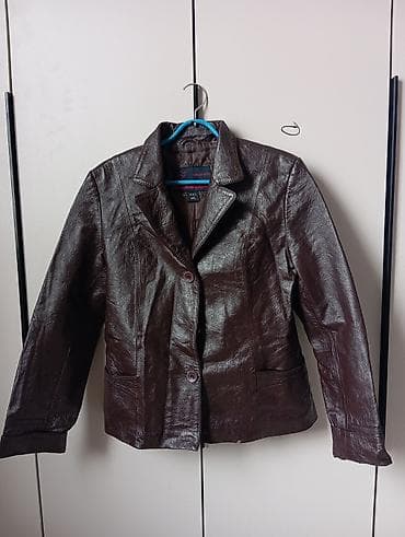 Женская обувь: Женский пиджак из кожзаменителя, темно-бордовый/шоколадный цвет. - — 1