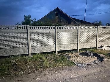 Бетонные еврозаборы: Декоративные железобетонные евро-ограждения (секции + столбы) - — 8