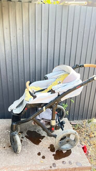 детская прогулочная коляска зима лето: Коляска 2 в 1 б/у 1. Люлька с высокими бортиками защищает от ветра — 6