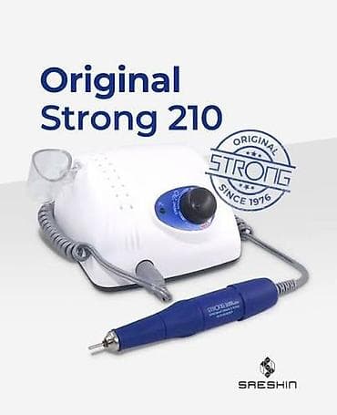 Сулуулук салондору үчүн жабдуулар: КОРЕЯ Машинка STRONG 210/105 синяя ручка, 35000 оборотов (Saeshin) — 1