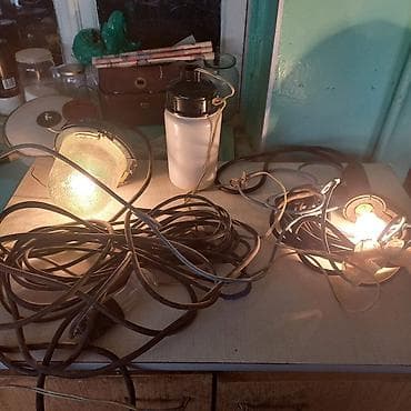 Люстры: Переносные рабочие светильники с длинными проводами Состав комплекта — 3