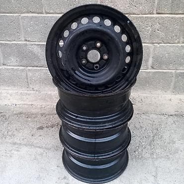 k 7: Железные Диски R 16 Комплект, отверстий - 5, Б/у — 2