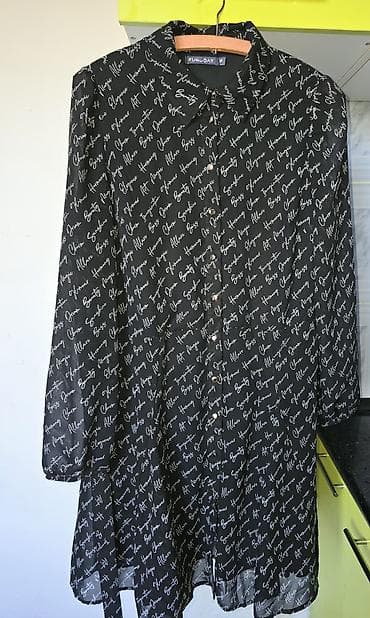 michail kors: Повседневное платье, Осень-весна, Короткая модель, Полиэстер, Платье-рубашка, M, L — 2