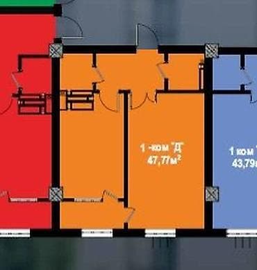 застройщик: Строится, 1 комната, 47 м² — 6