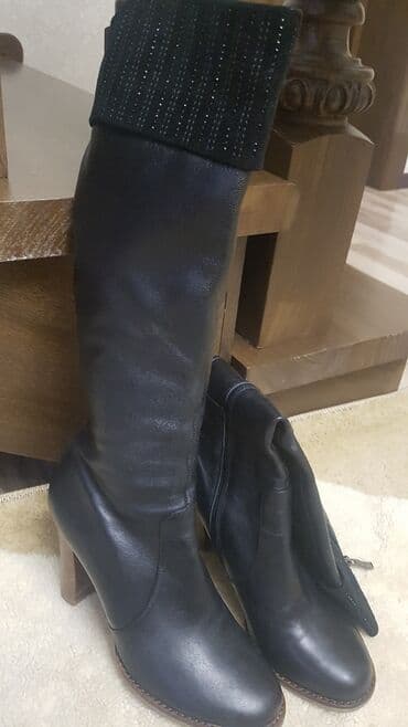 купить рабочие сапоги с утеплителем: Сапоги, 38, Kadandier, Новый, цвет - Черный, Бесплатная доставка — 5