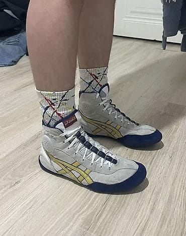 ASICS – борцовки (wrestling shoes) высокие - Модель: 1081A065 (ярлык