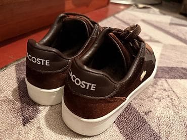 Кеды Lacoste, низкие, коричневые. - Верх: сочетание замши и гладкой — 2