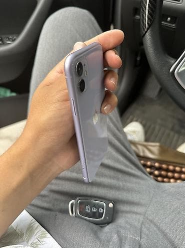 iphone 13mini: IPhone 11, Б/у, 128 ГБ, Deep Purple, Чехол, Коробка, 72 % — 2