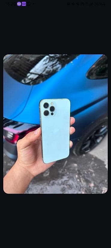 google 7 pro: IPhone 12 Pro, Б/у, 256 ГБ, Sierra Blue, Кабель, 75 % — 1