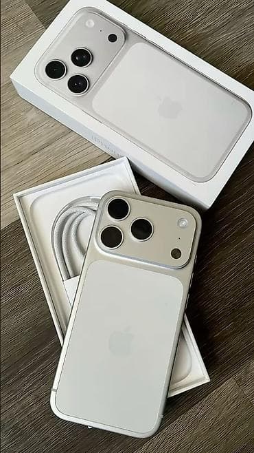 наушники apple airpods 1: IPhone 17 Pro Max, Б/у, 256 ГБ, Серебристый, Кабель, Коробка, 98 % — 1