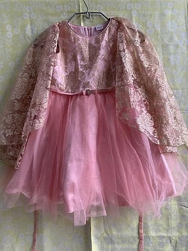 платья zara: Детское платье, цвет - Розовый, Новый — 1