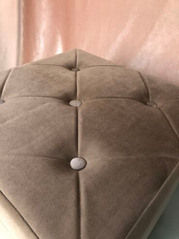 маленький мишка: Пуфик коричневые с пуговицами — 2