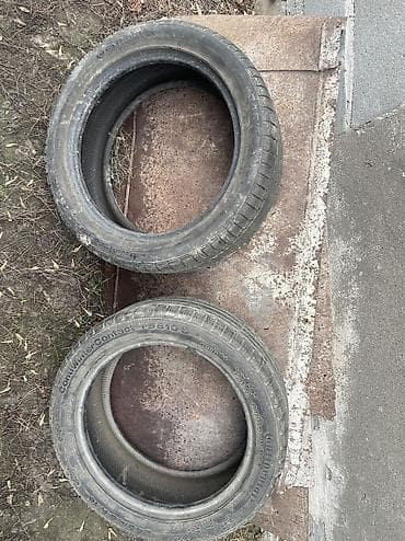 Шины 245 / 45 / R 18, Всесезонная, Б/у, Пара, Легковые, Continental at lalafo.kg Шины 245 / 45 / R 18, Всесезонная, Б/у, Пара, Легковые, Continental