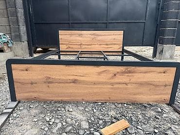 Односпальные кровати: Металлическая кровать в стиле лофт - Прочная сварная рама из металла — 4