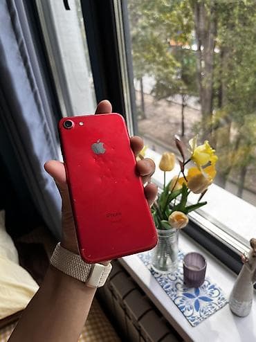 apple mac: IPhone 7, Б/у, 128 ГБ, Красный, 100 % — 1