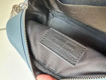 сумка ручной работы из натуральной кожи: Сумка из зернистой кожи, Италия. 
Состояние отличное — 6