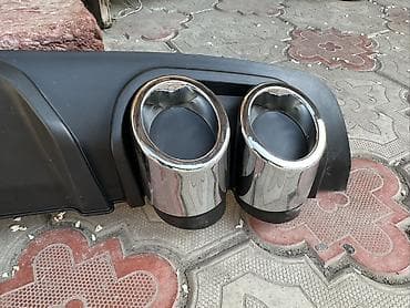 насадка для глушителя: Юбка заднего бампера цвет - Черный — 3