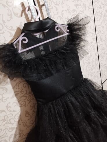 платье дордой: Детское платье, цвет - Черный, Новый — 3