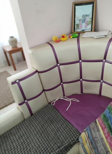 кухонные мягкие уголки: Кухонный мягкий уголок, Другой материал, цвет - Бежевый — 1