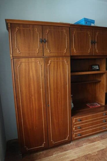 финская стенка: Гарнитур для зала, Б/у, Дерево, Самовывоз — 14