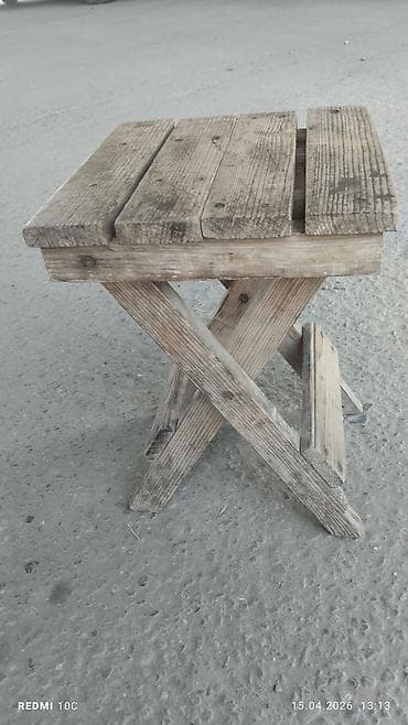 складная табуретка: Табуретка, Дерево, Раскладной — 3