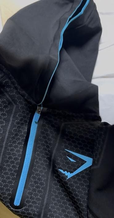 однотонные: Gymshark ONYX V1 Longsleeve (размер M) - Полузип худи/лонгслив для — 2